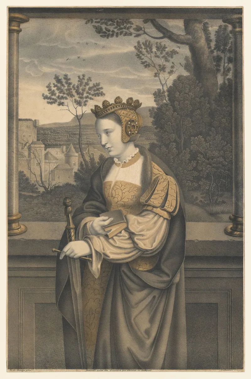 Saint Catherine 14 Wall Art by Johann Nepomuk Strixner - High-Resolution Digital Print
