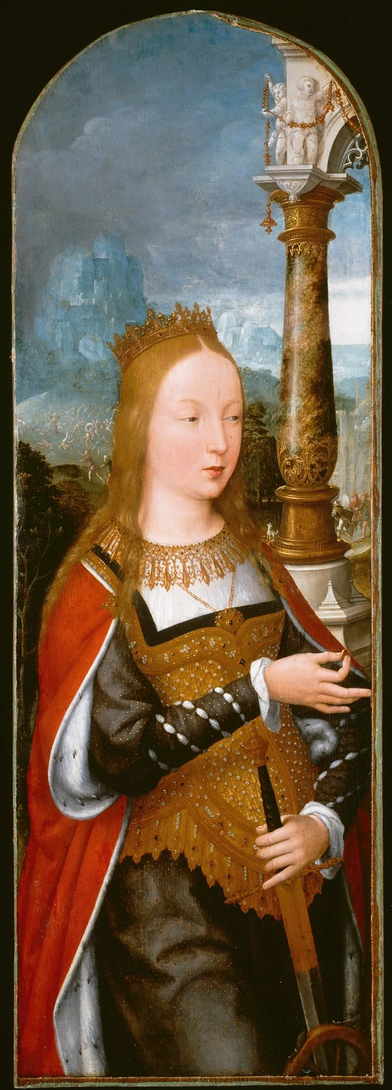 Saint Catherine 7 Wall Art by Jean Bellegambe - High-Resolution Digital Print