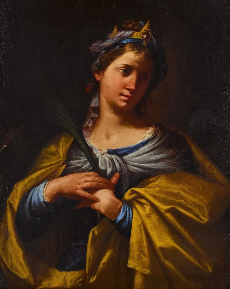 Saint Catherine Of Alexandria 12 Wall Art by Lorenzo Pasinelli - High-Resolution Digital Print