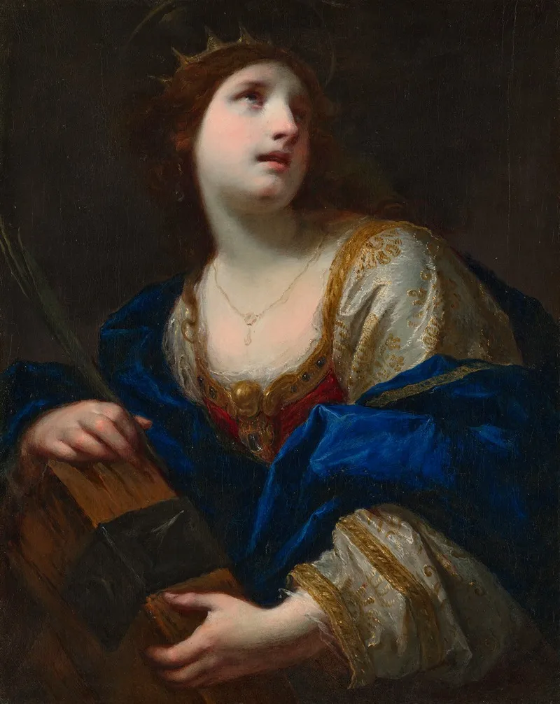 Saint Catherine Of Alexandria 16 Wall Art by Simone Pignoni - High-Resolution Digital Print