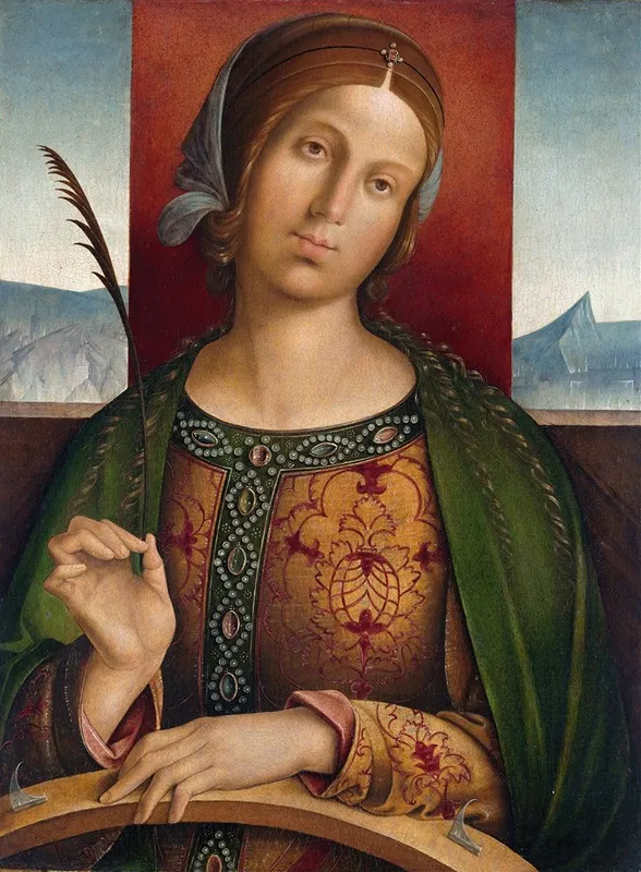 Saint Catherine Of Alexandria 3 Wall Art by Francesco Zaganelli di Bosio - High-Resolution Digital Print