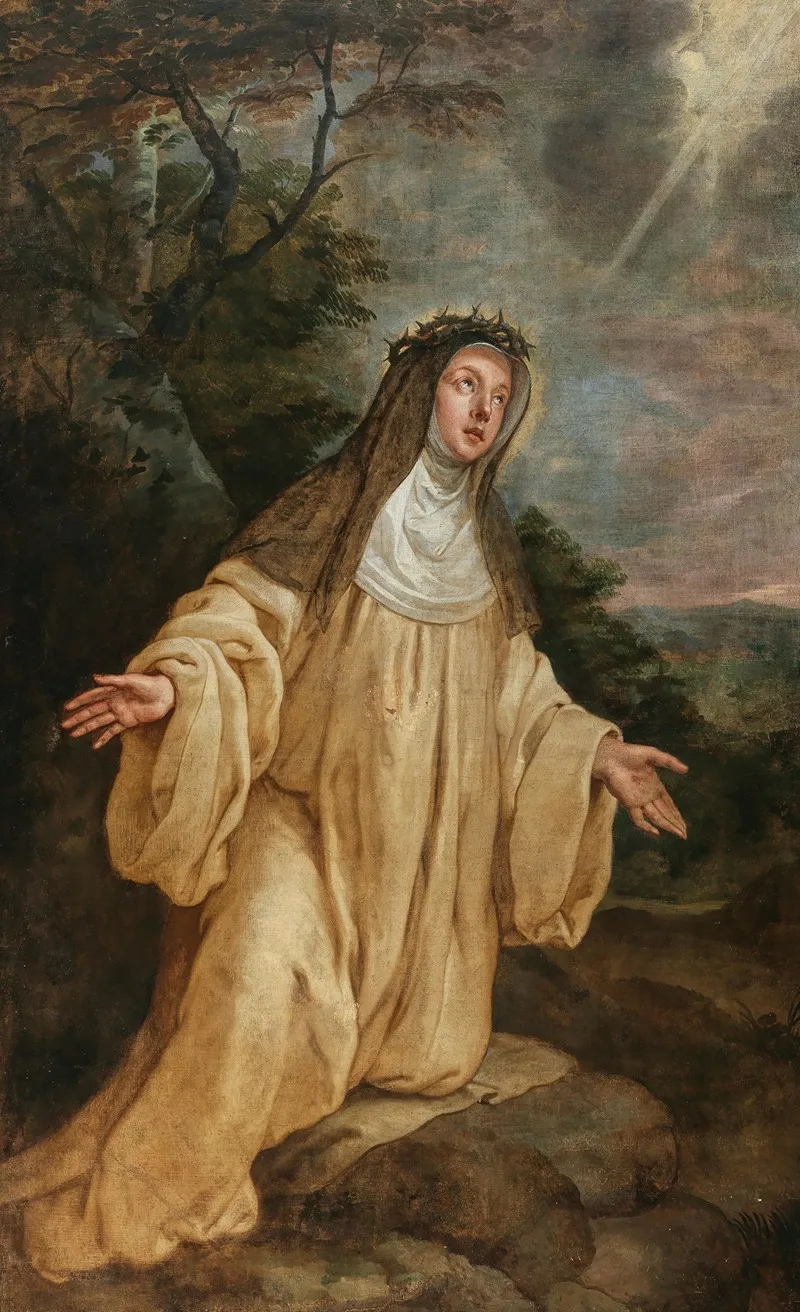 Saint Catherine Of Siena Wall Art by Gaspar de Crayer - High-Resolution Digital Print