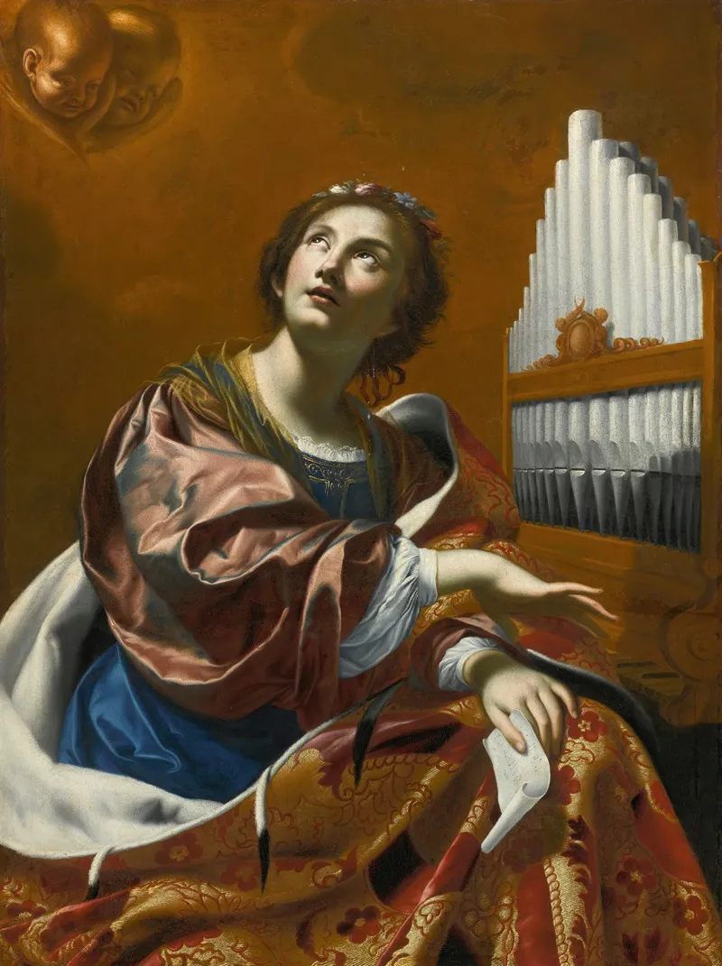 Saint Cecilia 13 Wall Art by Follower Of Simon Vouet - High-Resolution Digital Print