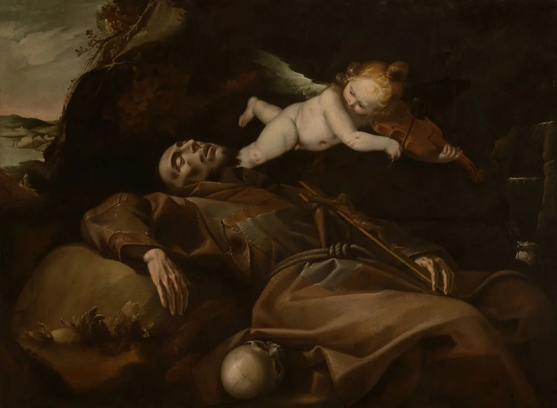 Saint Francis Comforted By An Angel