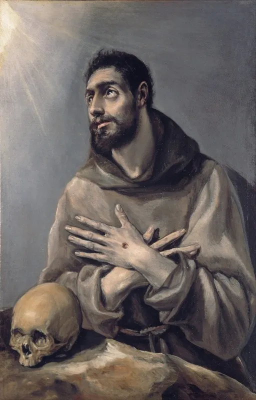 Saint Francis In Ecstasy Wall Art by El Greco (Domenikos Theotokopoulos) - High-Resolution Digital Print
