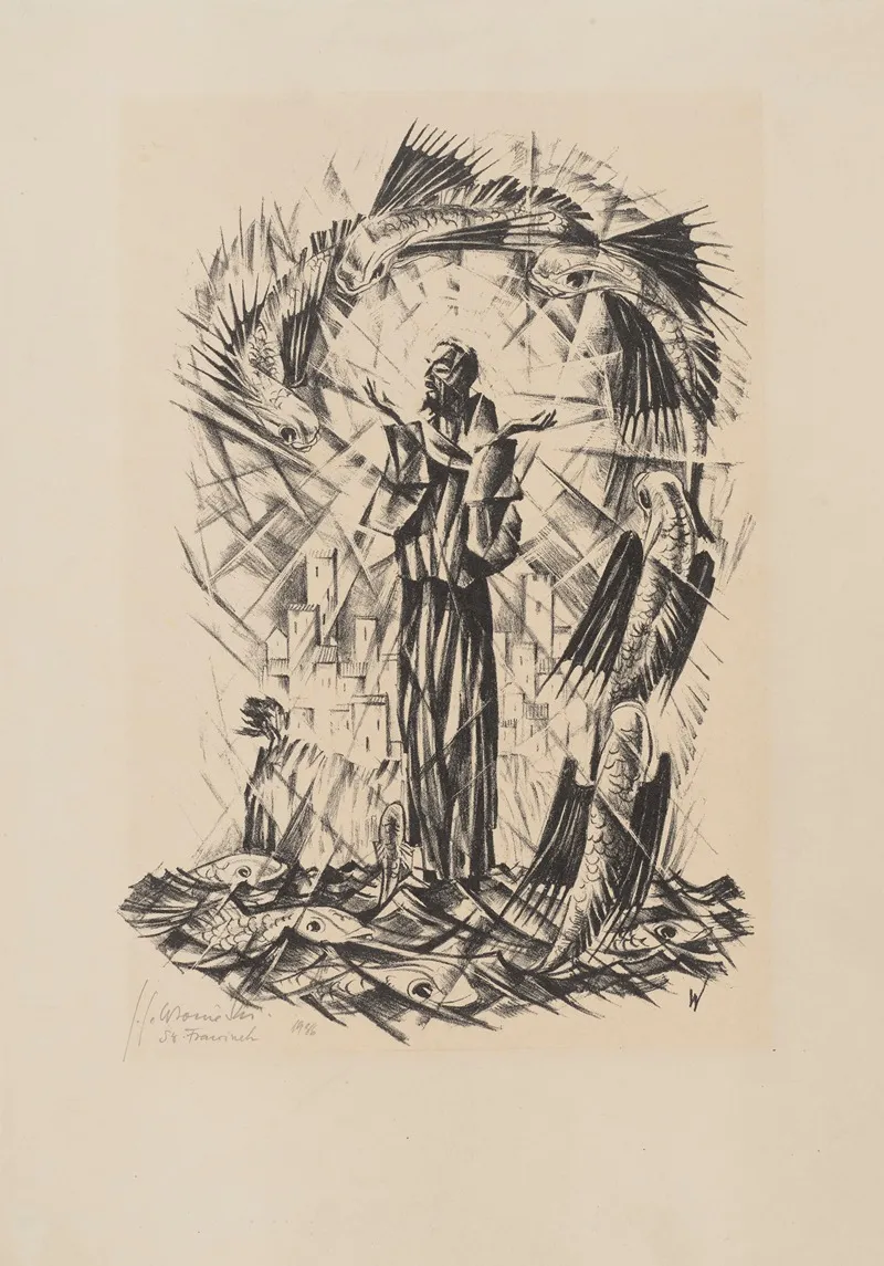 Saint Francis Of Assisi 7 Wall Art by Jan J. Wroniecki - High-Resolution Digital Print