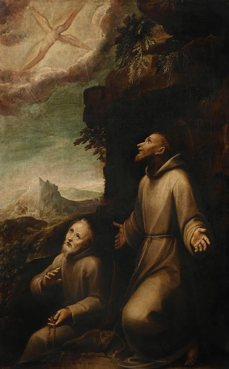 Saint Francis Receives The Stigmata 3 Wall Art by Guglielmo Caccia - High-Resolution Digital Print