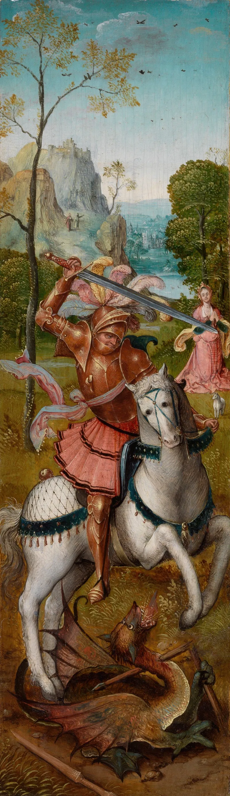 Saint George 2 Wall Art by Master of the Antwerp Adoration - High-Resolution Digital Print