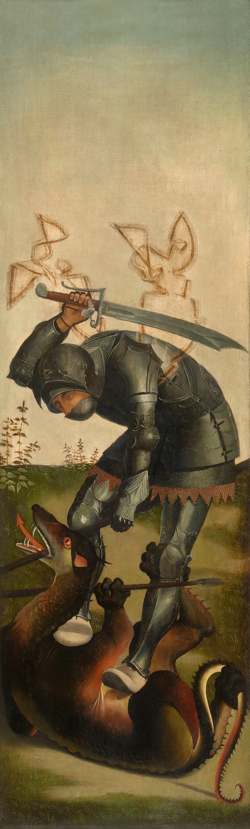 Saint George 3 Wall Art by Master of the Antwerp Triptych of Maria - High-Resolution Digital Print