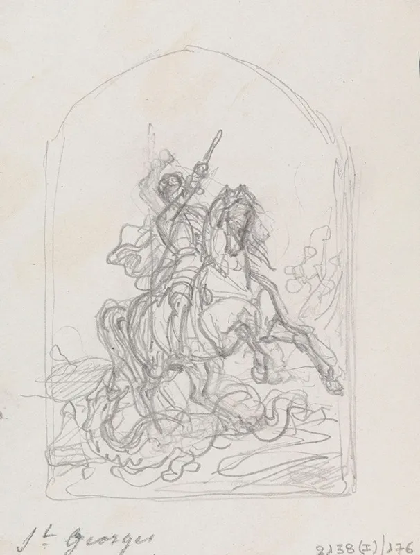 Saint George Defeats The Dragon