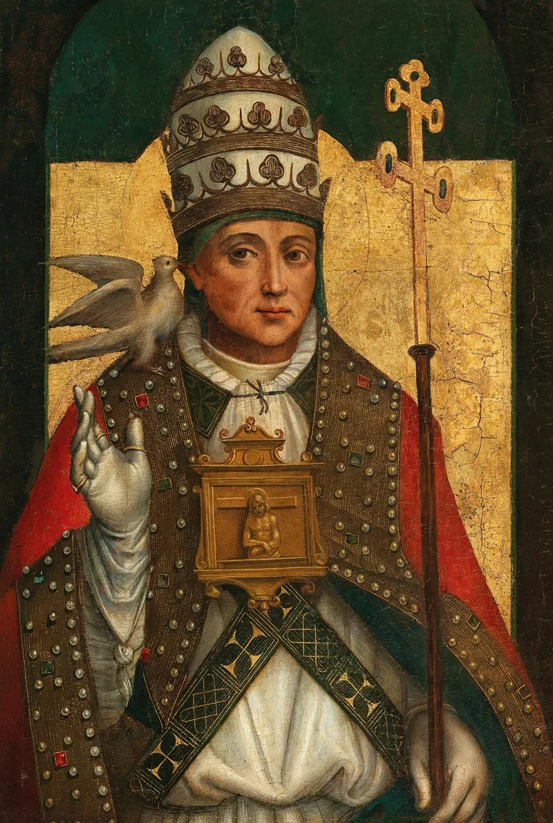Saint Gregory The Great 3 Wall Art by Defendente Ferrari - High-Resolution Digital Print