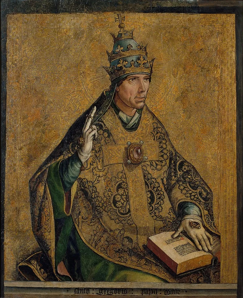 Saint Gregory The Pope Wall Art by Pedro Berruguete - High-Resolution Digital Print