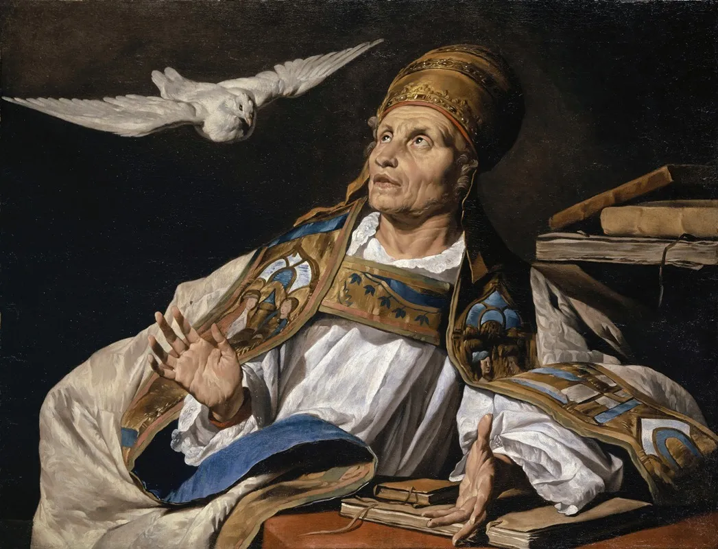 Saint Gregory Wall Art by Matthias Stom - High-Resolution Digital Print