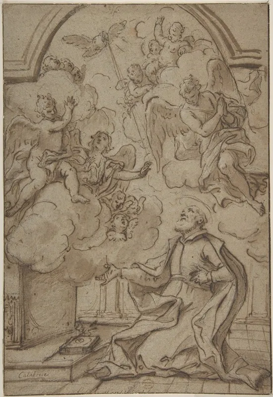Saint In Ecstasy Wall Art by Mattia Preti - High-Resolution Digital Print