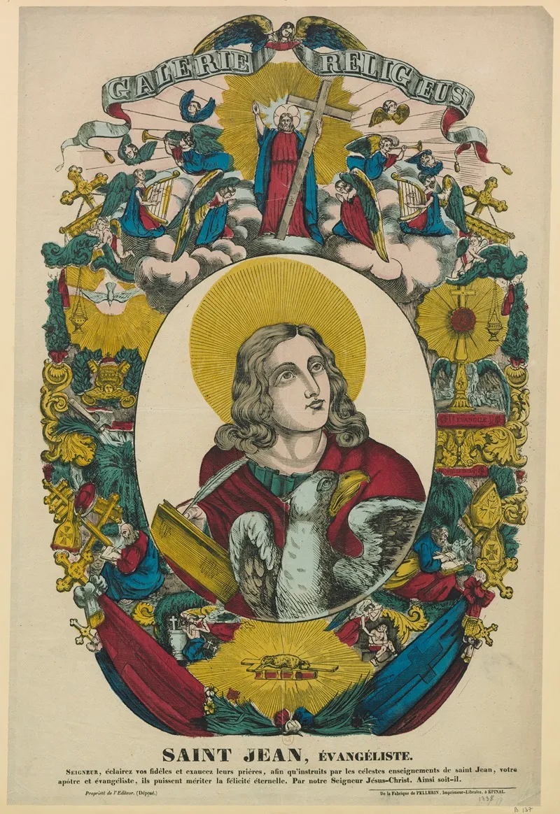 Saint Jean Evangeliste Wall Art by Imp. Pellerin &amp; Cie - High-Resolution Digital Print