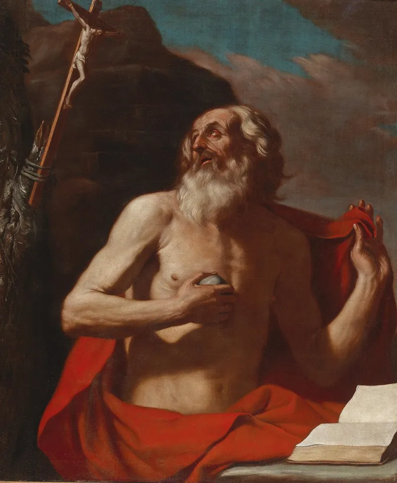 Saint Jerome 18 Wall Art by Guercino - High-Resolution Digital Print