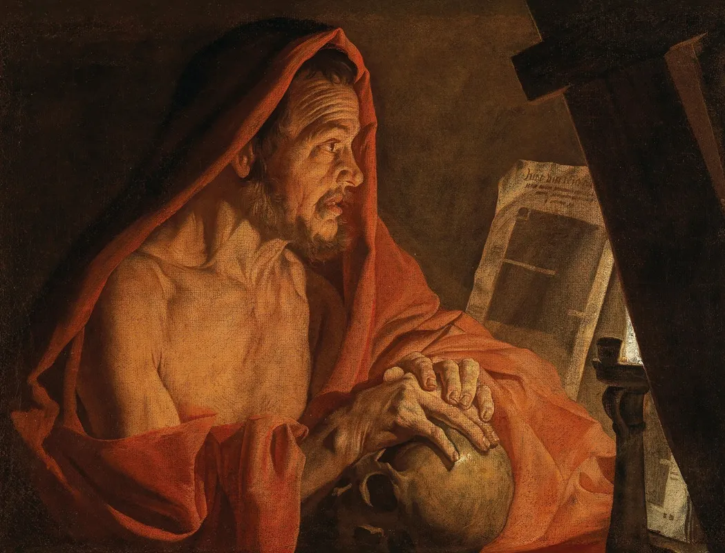 Saint Jerome 20 Wall Art by Matthias Stom - High-Resolution Digital Print