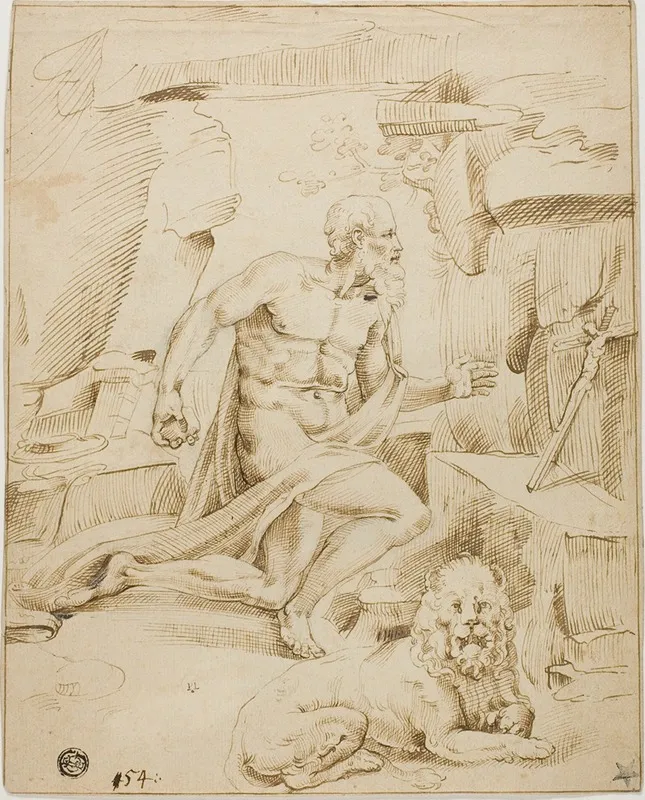 Saint Jerome 29 Wall Art by After Bartolommeo Passarotti - High-Resolution Digital Print