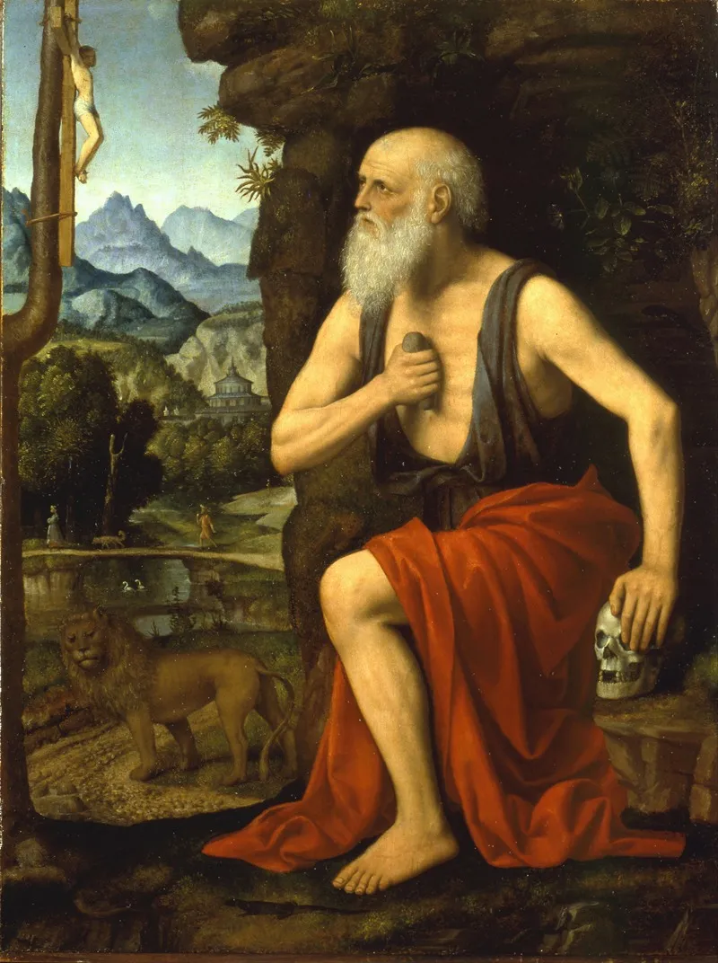 Saint Jerome In Penitence 2 Wall Art by Bernardino Luini - High-Resolution Digital Print