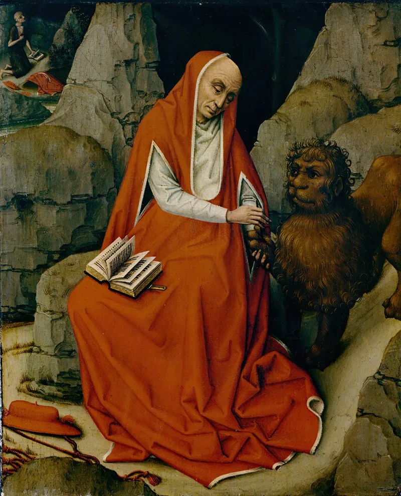 Saint Jerome In The Desert 2 Wall Art by Workshop of Rogier van der Weyden - High-Resolution Digital Print