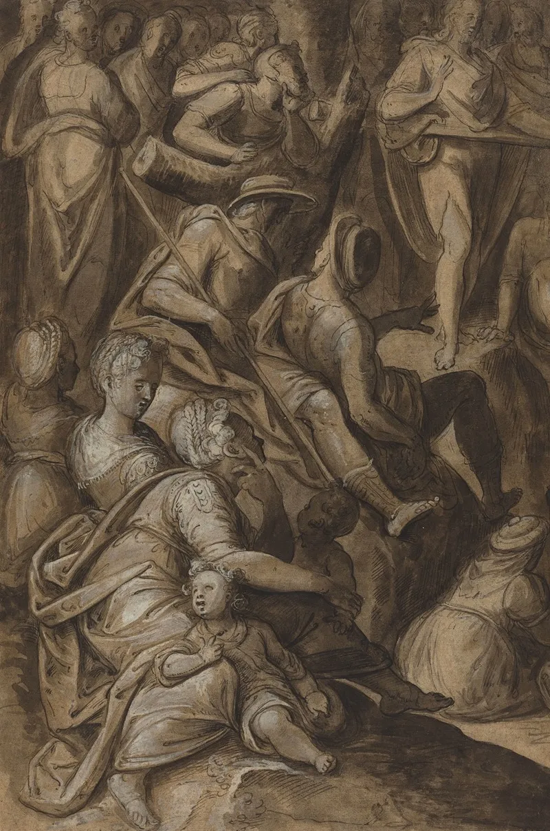 Saint John Preaching 2 Wall Art by Anthonie van Blocklandt - High-Resolution Digital Print