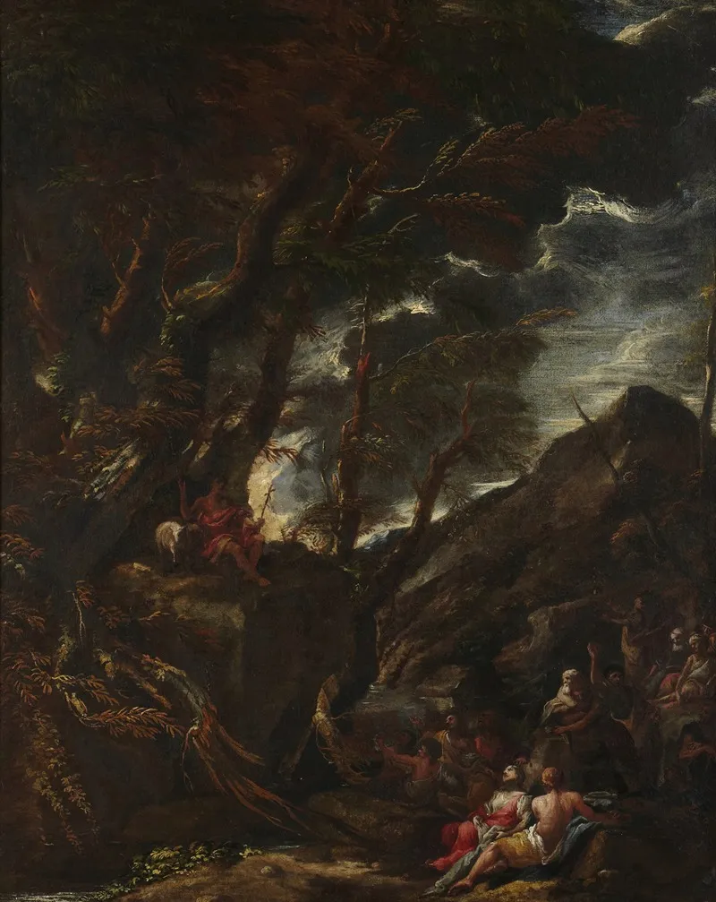 Saint John Preaching 3 Wall Art by Pietro Montanini - High-Resolution Digital Print
