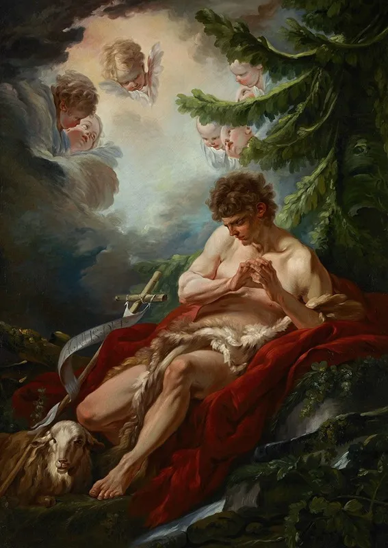 Saint John The Baptist 2 Wall Art by François Boucher - High-Resolution Digital Print