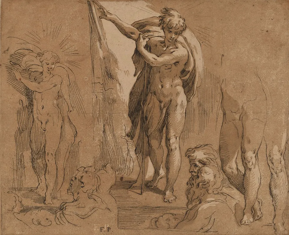 Saint John The Baptist 9 Wall Art by Frederick Bloemaert - High-Resolution Digital Print