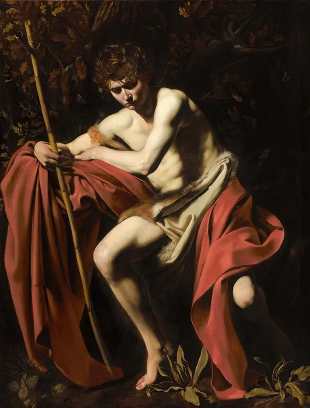 Saint John The Baptist In The Wilderness 7 Wall Art by Caravaggio - High-Resolution Digital Print
