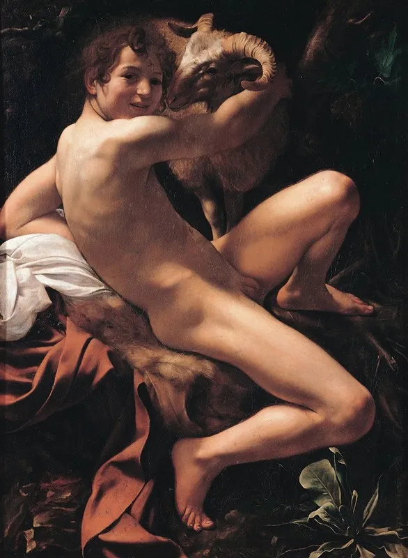 Saint John The Baptist Wall Art by Caravaggio - High-Resolution Digital Print