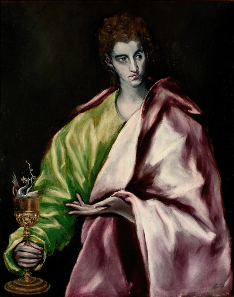 Saint John The Evangelist 21 Wall Art by El Greco (Domenikos Theotokopoulos) - High-Resolution Digital Print