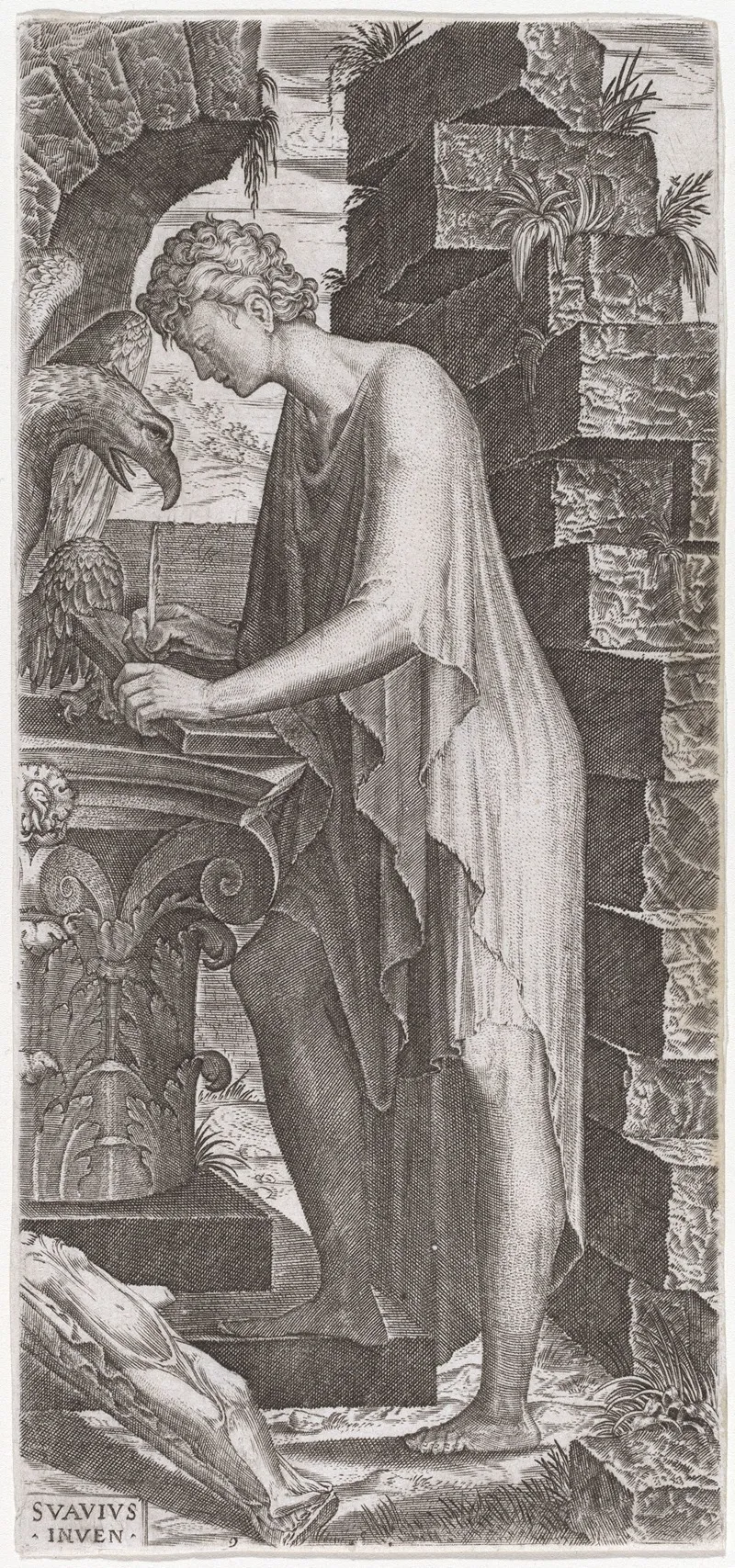 Saint John The Evangelist 5 Wall Art by Lambert Suavius - High-Resolution Digital Print