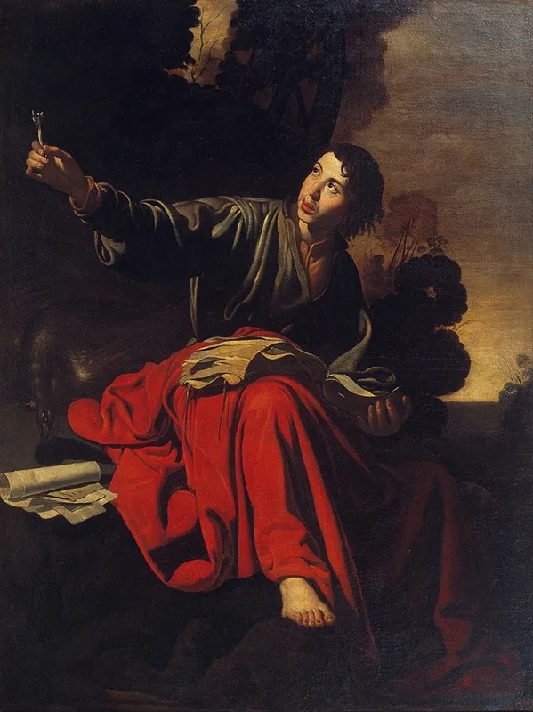 Saint John The Evangelist At Patmos