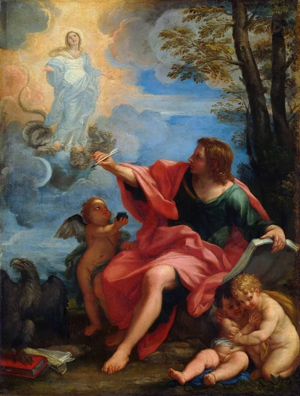 Saint John The Evangelist On Patmos