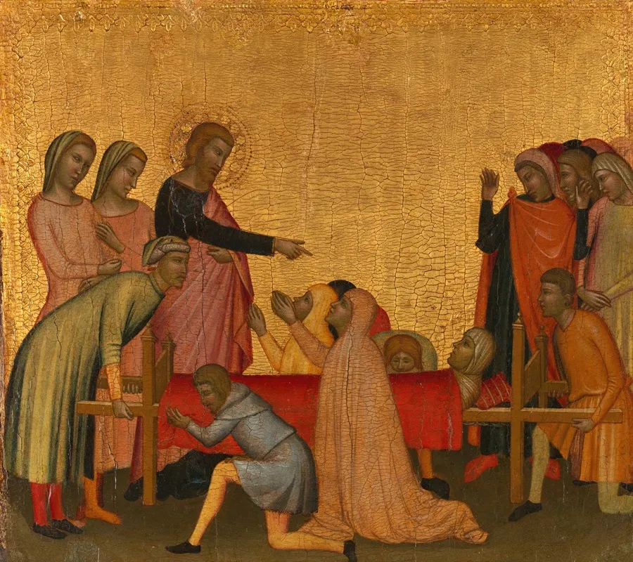 Saint John The Evangelist Raises Satheus To Life Wall Art by Francescuccio Ghissi - High-Resolution Digital Print