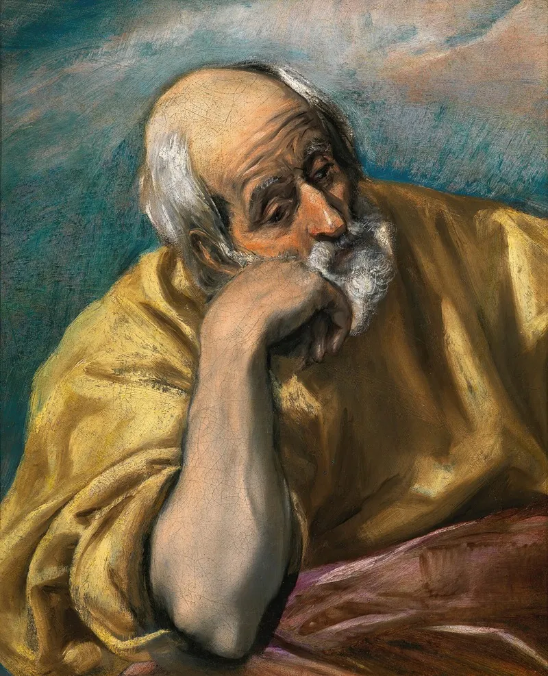 Saint Joseph 2 Wall Art by El Greco (Domenikos Theotokopoulos) - High-Resolution Digital Print