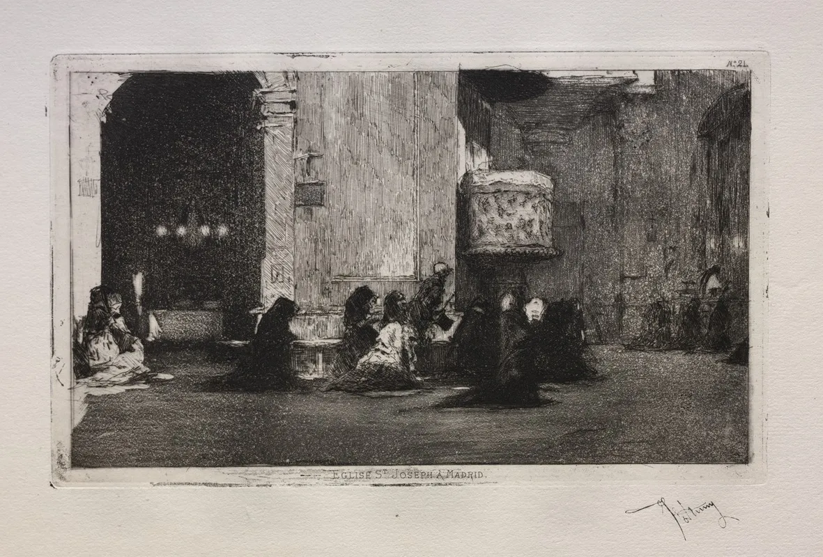 Saint Joseph Church Madrid Wall Art by Mariano Fortuny Marsal - High-Resolution Digital Print