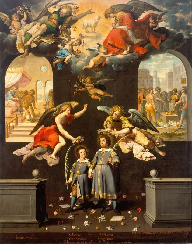 Saint Justus And Saint Pastor Wall Art by José Juárez - High-Resolution Digital Print
