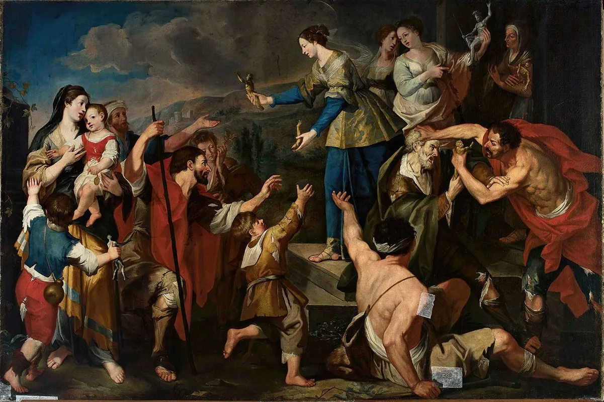 Saint Krystyna Giving Gold To The Poor