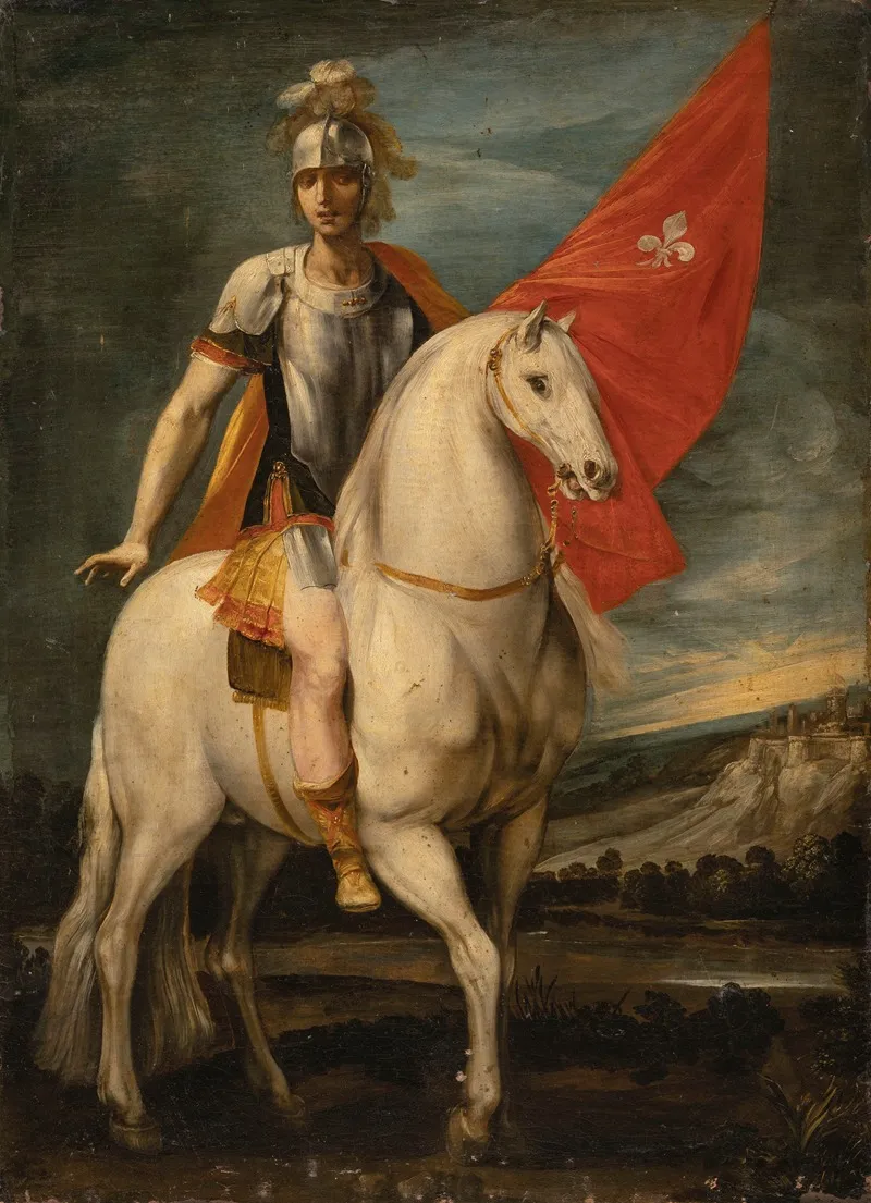 Saint Louis Of Toulouse On Horseback