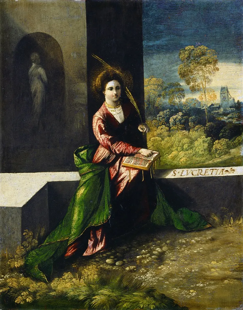 Saint Lucretia Wall Art by Dosso Dossi - High-Resolution Digital Print