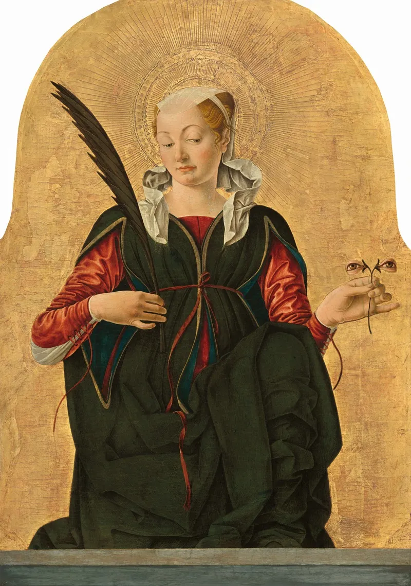 Saint Lucy 6 Wall Art by Francesco del Cossa - High-Resolution Digital Print