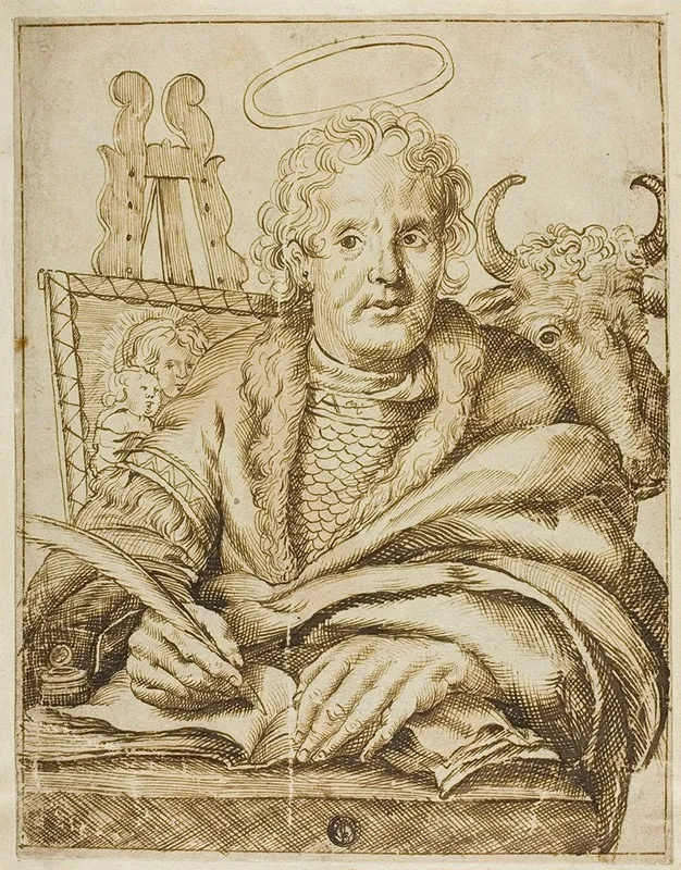 Saint Luke 6 Wall Art by After Cornelis Visscher - High-Resolution Digital Print