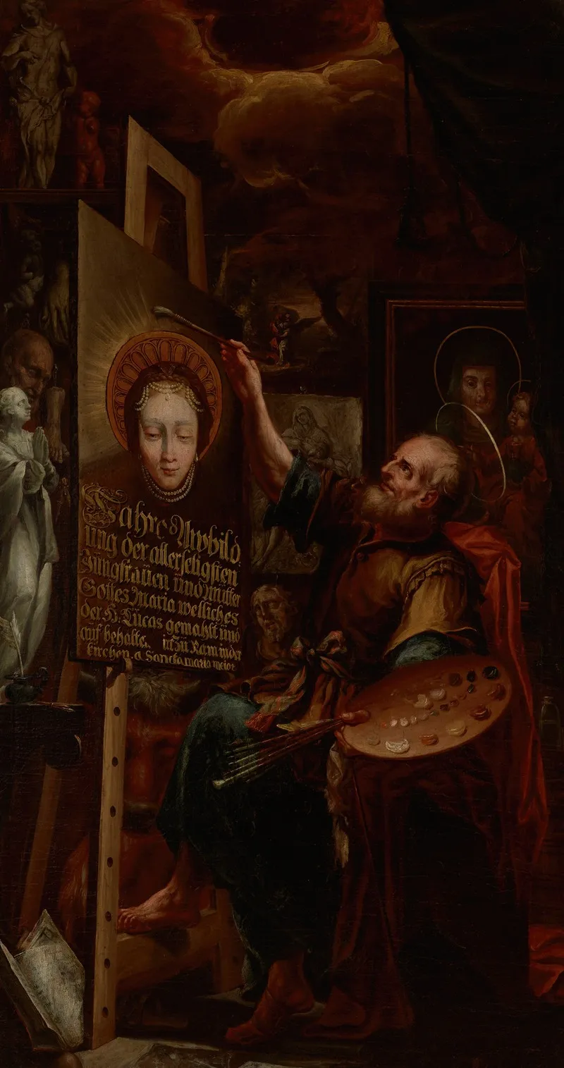 Saint Luke Painting The Madonna