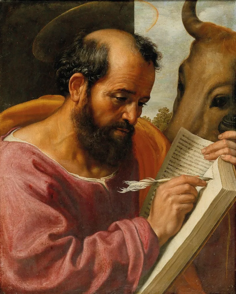 Saint Luke The Evangelist Wall Art by Follower of Jacob Jordaens - High-Resolution Digital Print
