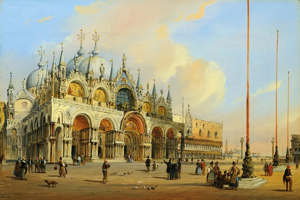 Saint Marks Basilica Venice Wall Art by Carlo Grubacs - High-Resolution Digital Print