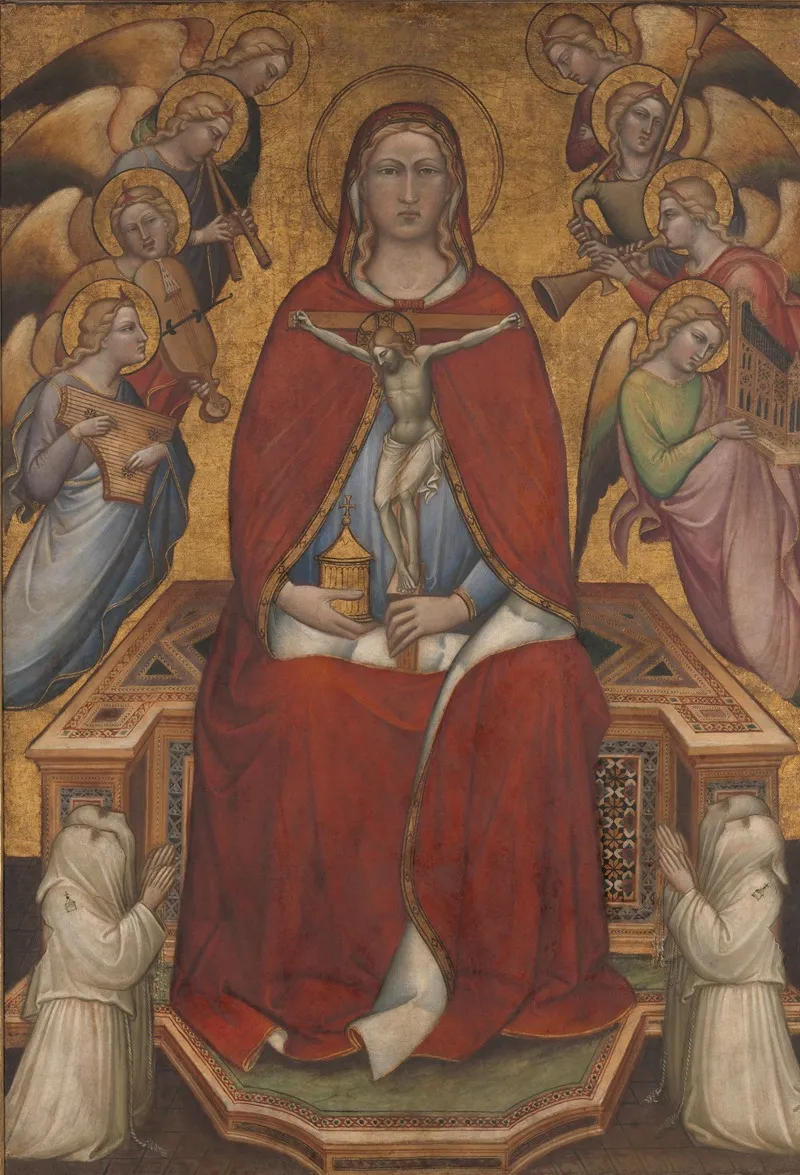 Saint Mary Magdalen Holding A Crucifix Wall Art by Spinello Aretino - High-Resolution Digital Print