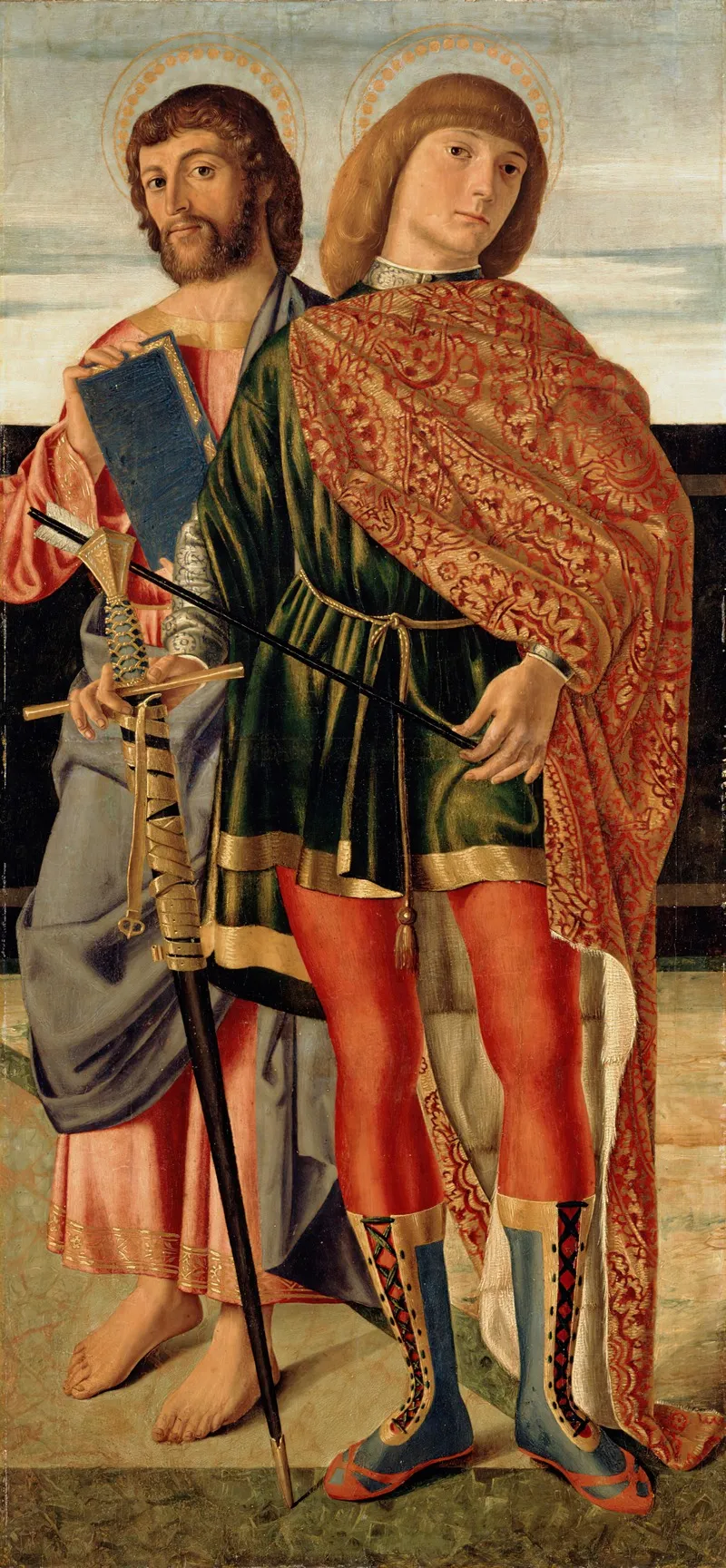 Saint Matthew And Saint Sebastian Wall Art by Cristoforo Caselli - High-Resolution Digital Print
