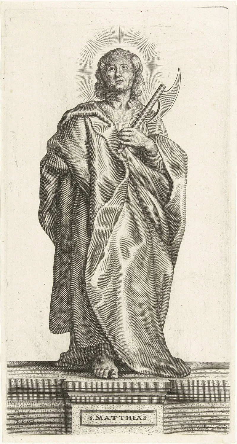 Saint Matthias 2 Wall Art by Petrus Clouwet - High-Resolution Digital Print