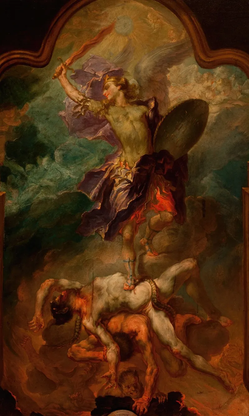Saint Michael 6 Wall Art by Circle of Wolfgang Andreas Heindl - High-Resolution Digital Print